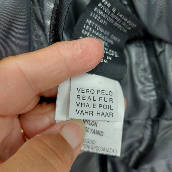 Roncarati lamb leather quilted bomber jacket with Alpaca Trim - Picture 8 of 16